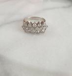 Ring zilver zirkonia mt 19 sterling, Sieraden, Tassen en Uiterlijk, Ringen, Ophalen, 19 tot 20, Zo goed als nieuw, Dame