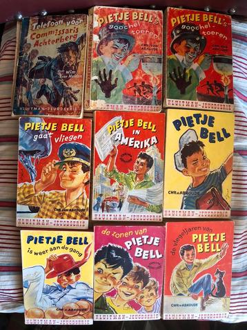 Spannende serie v Pietje Bell. 8 stuks +1 Com. Achterberg beschikbaar voor biedingen