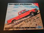 Brochure Chevrolet S-10 Pick-ups 1983 USA, Boeken, Auto's | Folders en Tijdschriften, Ophalen of Verzenden, Zo goed als nieuw
