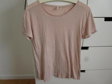 Stradivarius maat M - roze shirt - korte mouwen beschikbaar voor biedingen