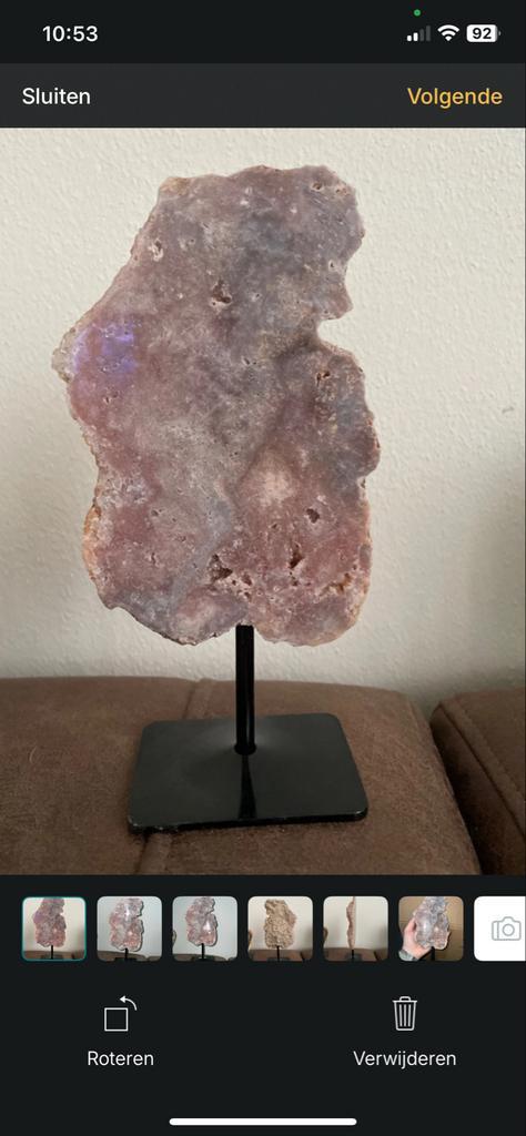 Roze Amethist Mineraal, Verzamelen, Mineralen en Fossielen, Mineraal, Verzenden