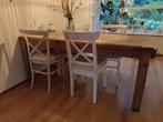 oud grenen eettafel, tot 8 persoons, 180 x 80, Huis en Inrichting, Gebruikt, Vijf personen of meer, 150 tot 200 cm, Rechthoekig