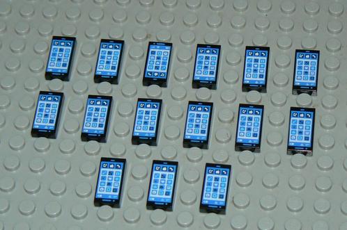 L878 Tegels 1x2 met opdruk telefoon zwart 20 st., Kinderen en Baby's, Speelgoed | Duplo en Lego, Nieuw, Lego, Losse stenen, Ophalen of Verzenden