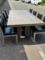 Eetkamer tafel met 8 stoelen, Ophalen, Gebruikt