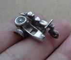 zilveren vintage bedel/hanger motor met zijspan [396], Sieraden, Tassen en Uiterlijk, Overige merken, Verzenden, Zo goed als nieuw