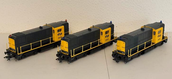 3x Roco 2400 grijs/geel izgst analoog, Hobby en Vrije tijd, Modeltreinen | H0, Zo goed als nieuw, Locomotief, Gelijkstroom, Roco