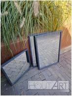 Spiegel met stalen lijst! Industrieel en iets aparts!, Minder dan 50 cm, Jeroen.leenders@gmail.com, Nieuw, Ophalen of Verzenden