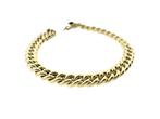 14 Karaat Massief Gouden Gourmet Schakel Armband - 18 cm / 7, Sieraden, Tassen en Uiterlijk, Armbanden, -, Ophalen of Verzenden
