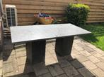Zware tuintafel graniet antraciet, Ophalen, Zo goed als nieuw, Rechthoekig, Overige materialen