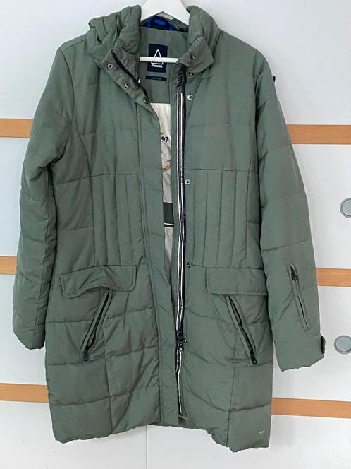 Gaastra, gewatteerde jas, M, 3/4, afritsbare capuchon, groen, Kleding | Dames, Jassen | Winter, Zo goed als nieuw, Maat 38/40 (M)