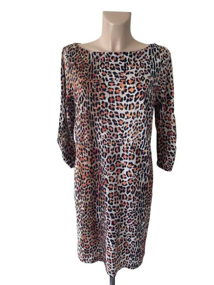 Studio Anneloes jurk M, Kleding | Dames, Jurken, Zo goed als nieuw, Maat 36 (S), Bruin, Onder de knie, Ophalen of Verzenden