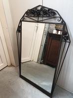 Antieke vintage smeedijzeren grote kwaliteit spiegel, Ophalen, Rechthoekig, 50 tot 100 cm, 100 tot 150 cm