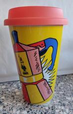 beker Bialetti 350 ml porseleinen Takeaway Lichtenstein-mok, Ophalen of Verzenden, Zo goed als nieuw, Overige stijlen, Kop(pen) en/of Schotel(s)