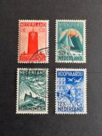 1933 Zeemanzegels NVPH nr 257-260 gestempeld, Verzenden, T/m 1940, Gestempeld