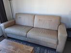 Lederen 2.5 zits bank 2.13 breed, Minder dan 75 cm, Tweepersoons, Leer, Ophalen of Verzenden