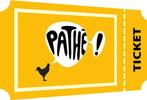 Pathé filmticket €6,50 PER STUK, Tickets en Kaartjes, Twee personen, Vrijkaartje alle films