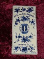 Flora Wandtegel Gouda / Hart Van Hollandshow, Ophalen