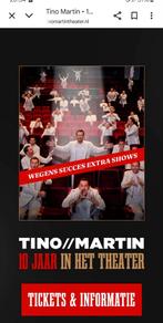 Tickets Tino Martin in theater. Eindhoven., Tickets en Kaartjes, Twee personen, November