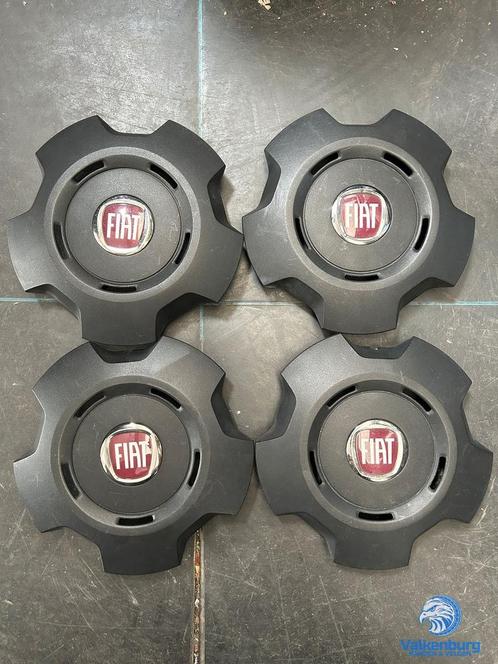 ORIGINELE Fiat Talento naafkap naafdop wieldop set zwart chr, Auto diversen, Wieldoppen, Gebruikt, Verzenden