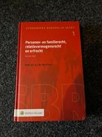 Personen- en familierecht, relatievermogensrecht en erfrecht, Ophalen of Verzenden, Alpha, Zo goed als nieuw, WO