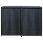 AANBIEDING | Containerberging dubbel poly rattan zwart GRATI, Nieuw, Verzenden