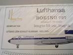 Boeing 727 Lufthansa Schuijt bouwplaat + Airbus A330 poster, Verzamelen, Ophalen of Verzenden, Zo goed als nieuw, Kaart, Foto of Prent