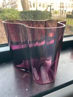 Iittala Alvar Aalto vaas 160mm lila, Overige kleuren, Ophalen of Verzenden, Minder dan 50 cm, Glas