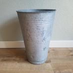 Vintage zinken emmer, Antiek en Kunst, Curiosa en Brocante, Ophalen of Verzenden
