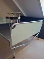 Vintage jaren 50 Rietveld Auping bed groen, Ophalen, Overige materialen, Gebruikt, Tweepersoons