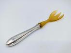 Hoornen vork met zilveren heft, 830, Antiek en Kunst, Antiek | Bestek, Verzenden