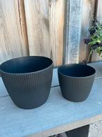 2 Mica kunstof potjes, Kunststof, Rond, Ophalen of Verzenden, Zo goed als nieuw