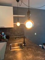 Moderne hanglampen set, Huis en Inrichting, Lampen | Hanglampen, Ophalen of Verzenden, Zo goed als nieuw, Glas, Modern