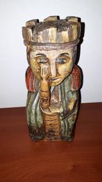 Koning antiek hout spanje, Ophalen of Verzenden