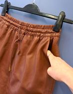 By Bar echt leer rood bruine rok rekbare tailleband XS 45178, By bar, Bruin, ., Ophalen of Verzenden