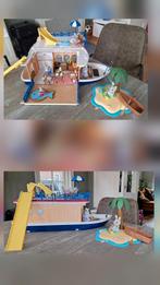 Sylvanian Families boot met eiland en roeiboot, Ophalen of Verzenden, Gebruikt, Poppenhuis