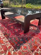 Wenge  Salontafel, Gebruikt, 100 tot 150 cm, Ophalen of Verzenden, Glas