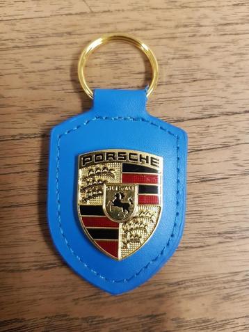 Porsche Sleutelhanger aqua blauw