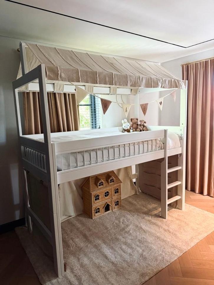 Kinderbed (hoogslaper) te koop; NIEUW!, Kinderen en Baby's, Kinderkamer | Bedden, Nieuw, 180 cm of meer, 85 tot 100 cm, Hoogslaper of Stapelbed