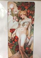 Unieke Alphonse Mucha Wereld Art Nouveau dag Print Poster #9, Antiek en Kunst, Kunst | Litho's en Zeefdrukken, Verzenden