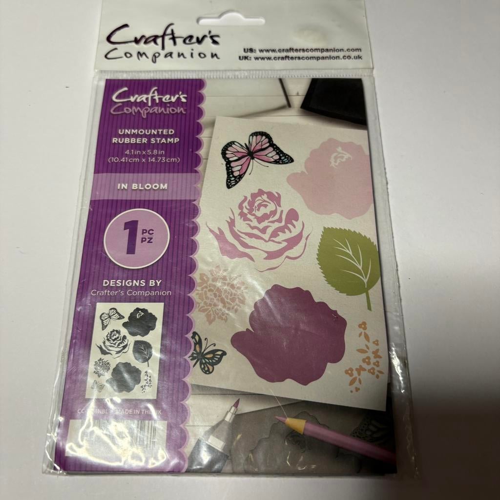 Stempel crafters companion 4 bloem, Ophalen of Verzenden, Zo goed als nieuw, Houten stempel