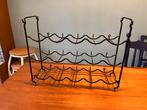 Vintage retro wijnrek jaren 80, Ophalen of Verzenden, Gebruikt, Metaal, 50 tot 75 cm