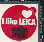 Sticker: Leica - I like Leica (3), Ophalen of Verzenden, Zo goed als nieuw, Bedrijf of Vereniging
