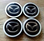 ORIGINELE MAZDA NAAFDOPPEN 59mm Zwart /Silver, Auto diversen, Wieldoppen, Ophalen of Verzenden, Gebruikt