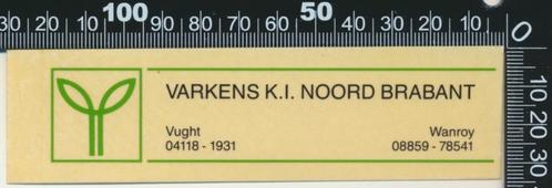 Sticker: Varkens KI Noord Brabant - Vught - Wanroy (2), Verzamelen, Stickers, Zo goed als nieuw, Bedrijf of Vereniging, Ophalen of Verzenden