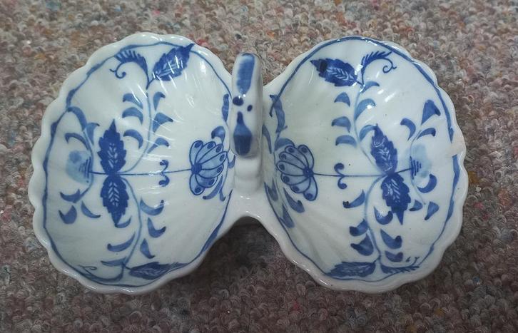 Zwiebelmuster stijl peper en zout schaaltje, Huis en Inrichting, Keuken | Servies, Gebruikt, Schaal of Schalen, Ophalen of Verzenden