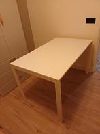 Witte IKEA eettafel VIHALS, Ophalen, Gebruikt, 100 tot 150 cm, 50 tot 100 cm