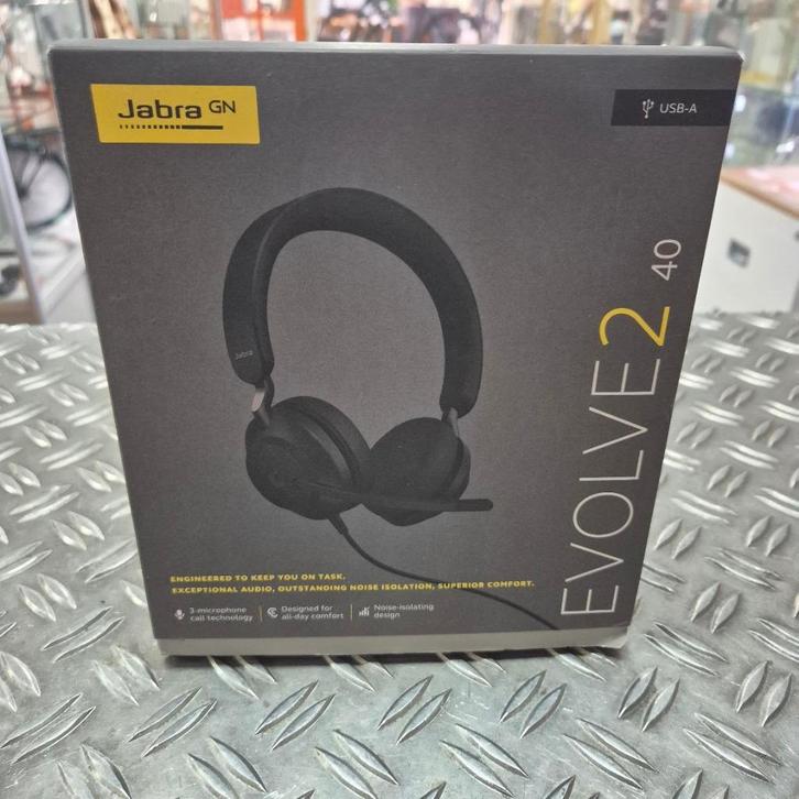 Jabra Evolve2 40 Microsoft Teams NIEUW in doos, Audio, Tv en Foto, Koptelefoons, Nieuw, Op oor (supra aural), Overige merken, Ophalen of Verzenden