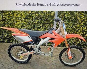 CRF450(Compleet rollend frame zonder blok )Bj. 2008 nieuwst. beschikbaar voor biedingen
