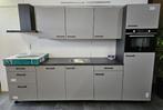 NIEUWE BRUYNZEEL "ATLAS ZINK" 300 cm breed/ INNOVARE OUTLET, Nieuw, Enkelwandige keuken, Kunststof, Grijs