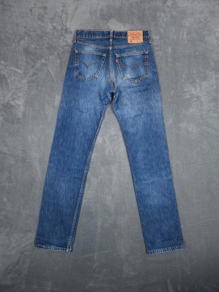 Levi 501 Broek Straight Leg W32 L36 Blauw Vintage Jeans, Kleding | Heren, Spijkerbroeken en Jeans, Zo goed als nieuw, W32 (confectie 46) of kleiner